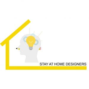 Stay at home designer logo