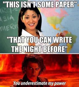 Anakin Teacher Power Meme