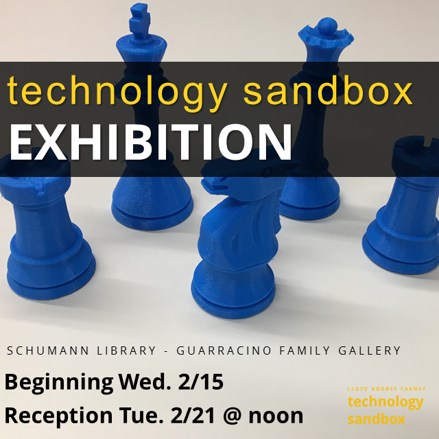 Promotional image for the Technology Sandbox exhibition