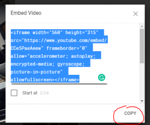 Copy Embed Code